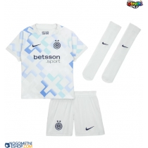 Otroški Nogometni dresi Inter Milan Alessandro Bastoni #95 Gostujoči 2025-26 Kratek Rokav (+ Kratke hlače)